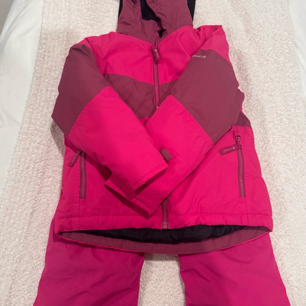 Pink Kids Snow Pants, size 5-6 years
